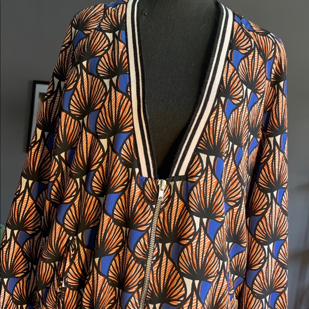 L French blazer/jacket gorgeous pattern